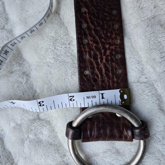 Nice Quality J. Crew Brown Leather Studded Belt - Picture 5 of 8